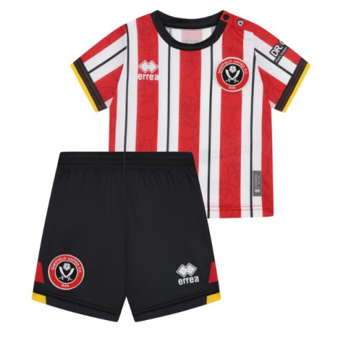 Fotbalové Dres Sheffield United Dětské Domácí 2024-25 Krátký Rukáv (+ trenýrky)